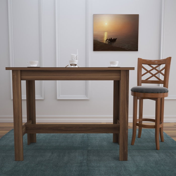 Hanah Home Mesa de Comedor Barra - Walnut Hanah Home Mesa de Comedor Barra - Walnut